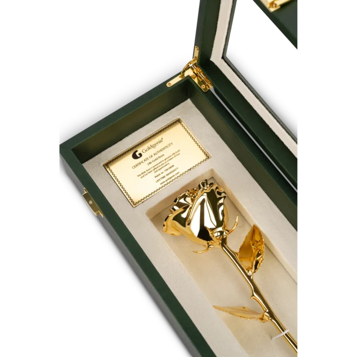 24k Gold Rose   in Luxury window pane gift box
