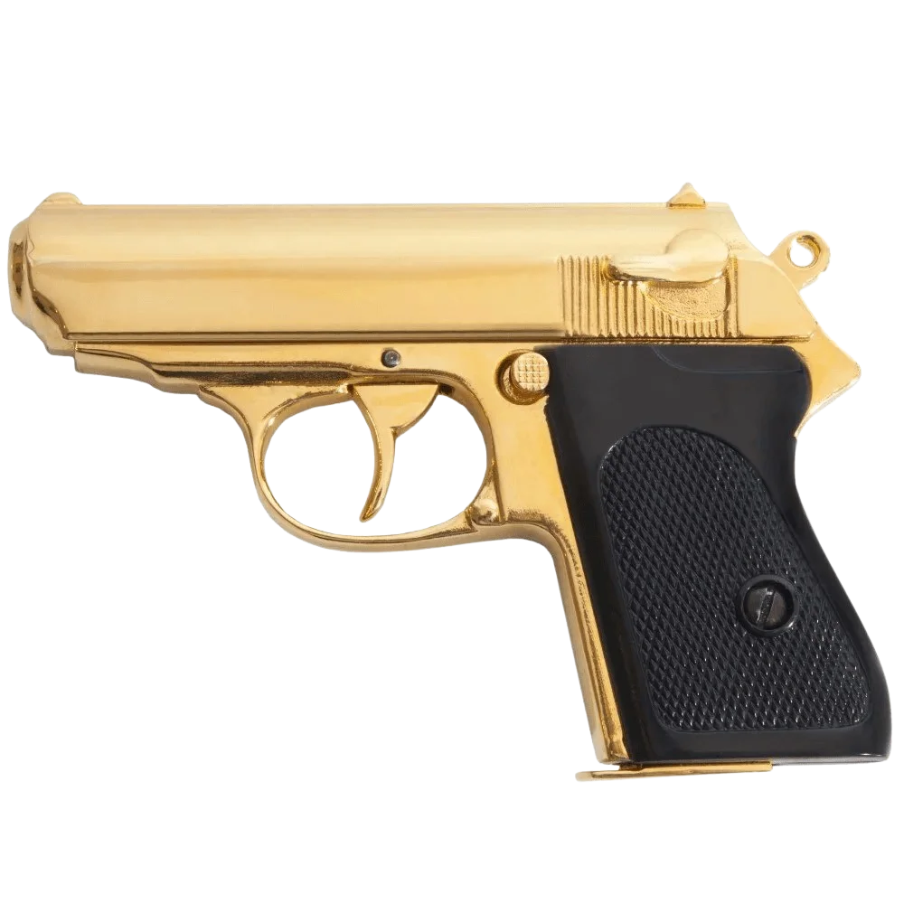 Gold James Bond 007 Gold Walther Pppk Gun Gold James Bond 007 Gold Walther Pppk Gun