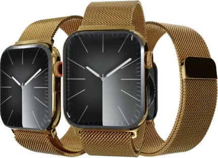Apple Watch 10 – 24k Gold with Milanese Strap