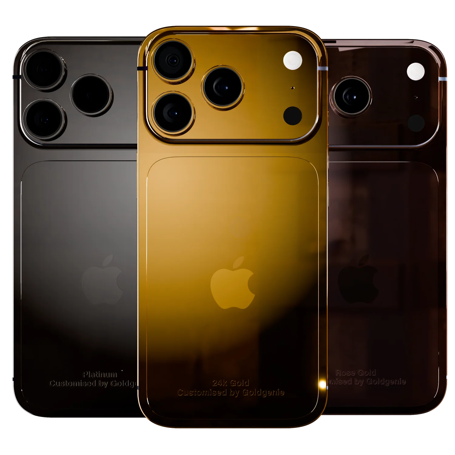 Luxury iPhone 17 Pro Max customised in 24k gold