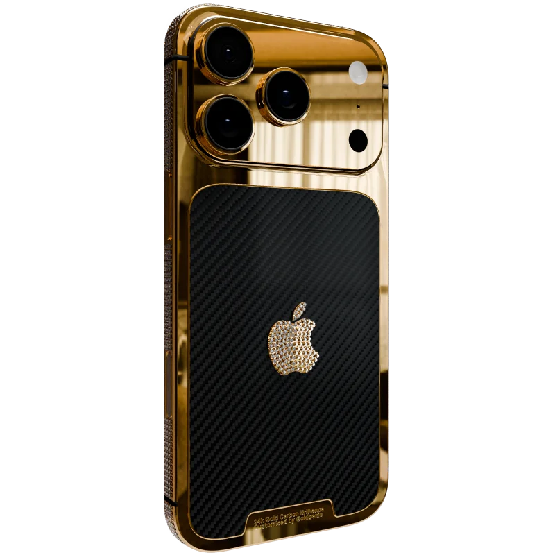 24K Gold Carbon Brilliance iPhone 17 Pro & Pro Max