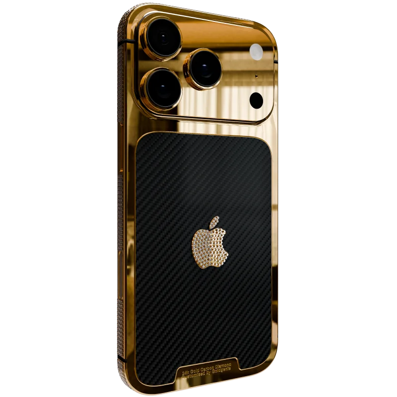 24K Gold Carbon Diamond iPhone 17 Pro & Pro Max