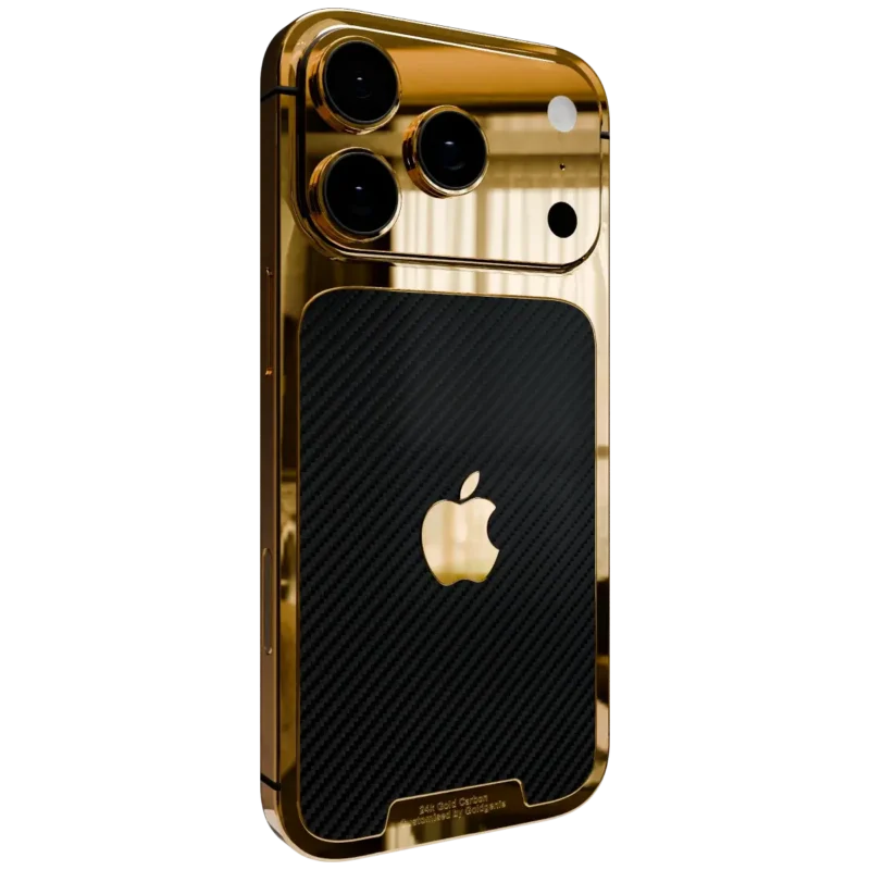 24K Gold Carbon iPhone 17