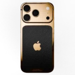24K Gold Carbon iPhone 17 back