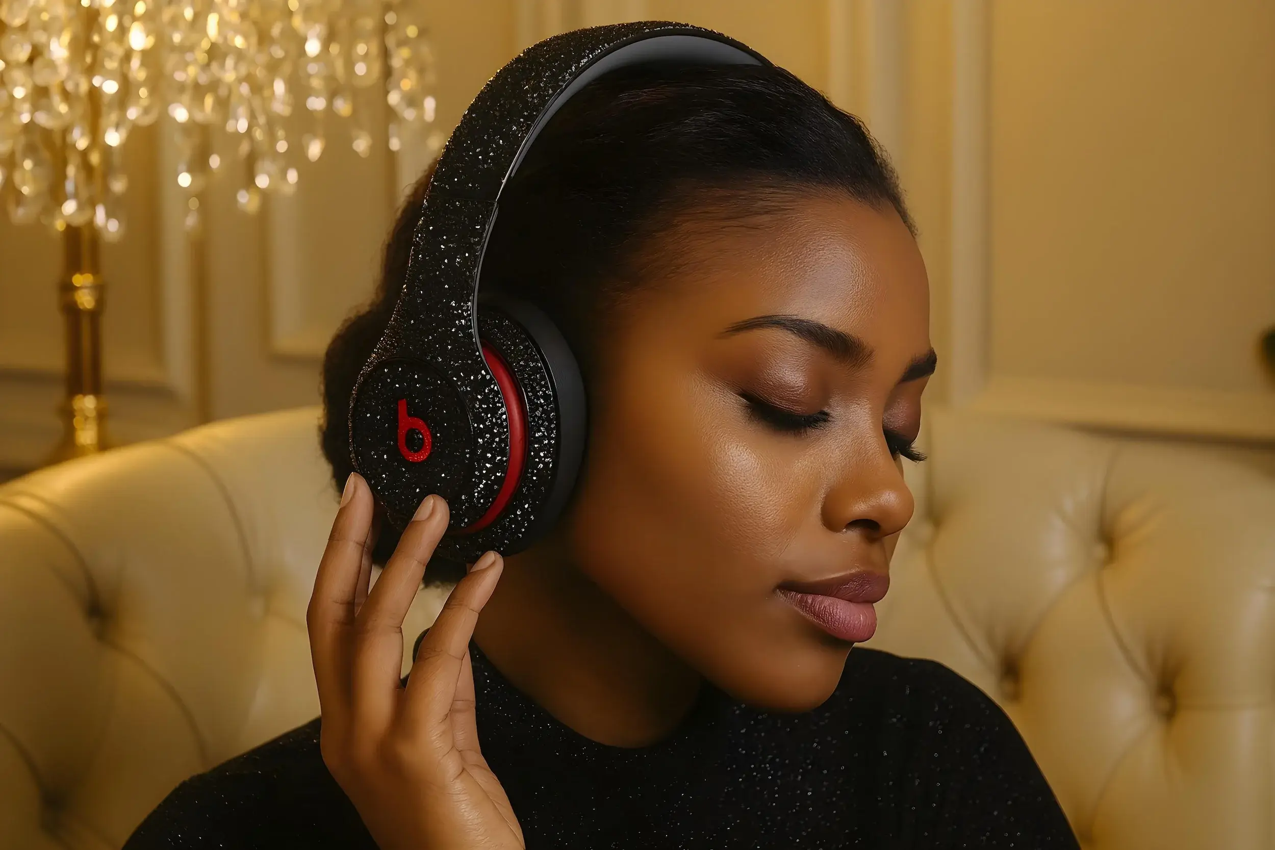 Beats By Dre Headphones Swarovski Crystal