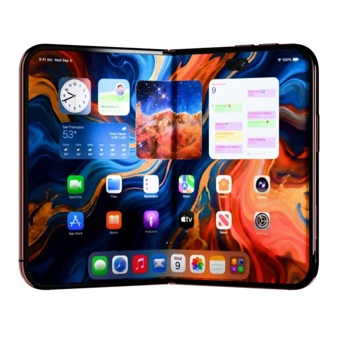Rose Gold iPhone Fold Open